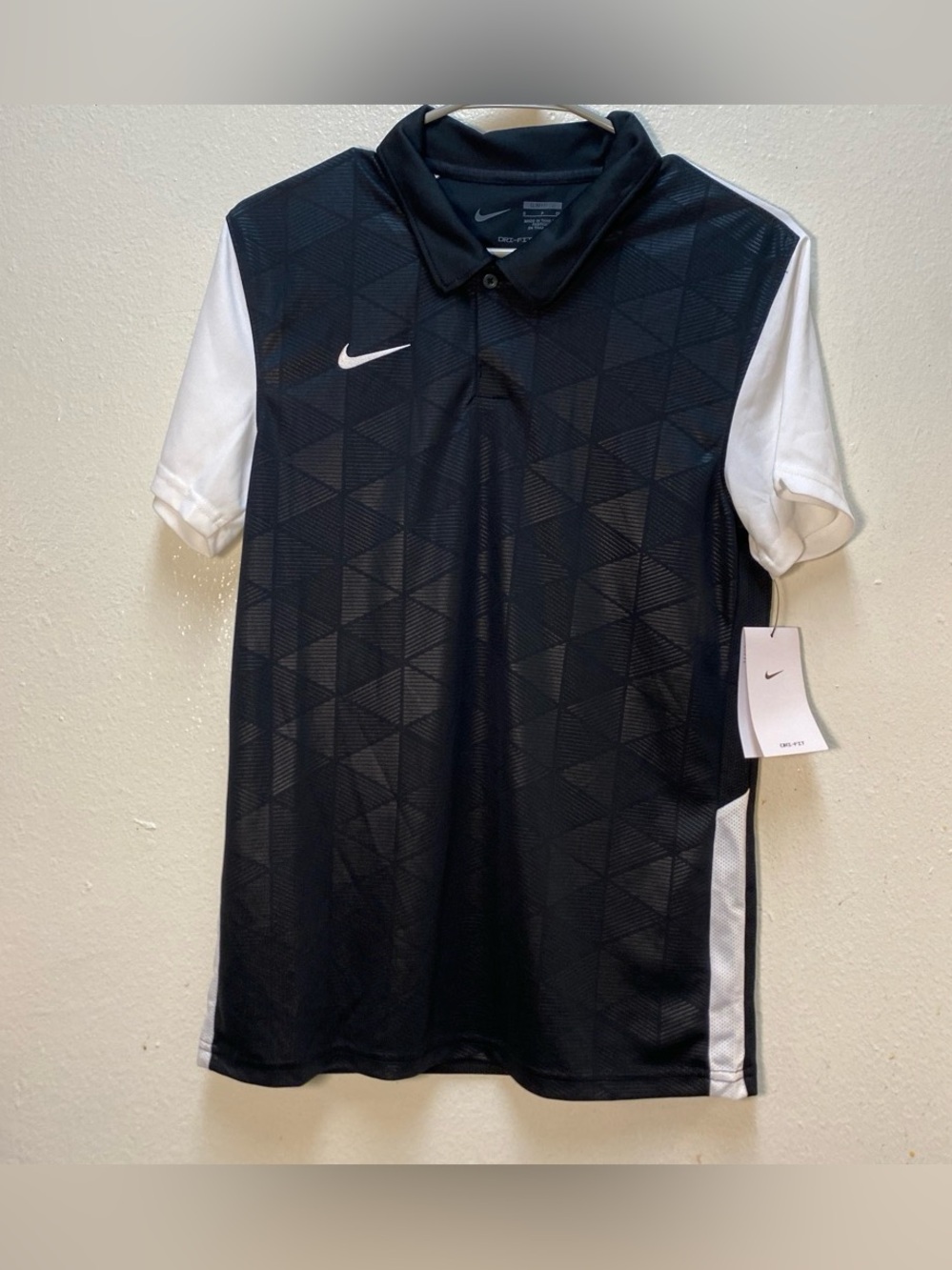 Nike Dri-FIT Academy Soccer Polo Shirt Mens Small Black White NWT CJ5411-010